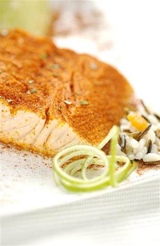 Belle-vue salmon tandoori - Cooked fish