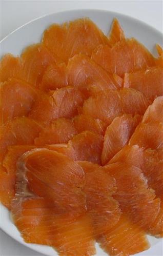 Sliced smoked salmon - Smoked fish